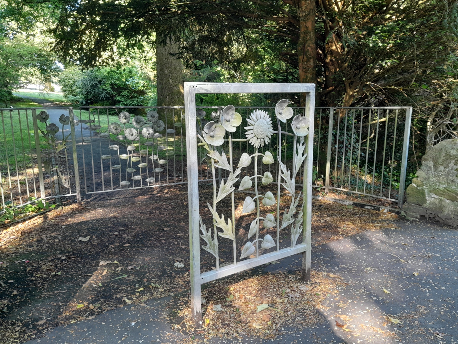 A floral entrance