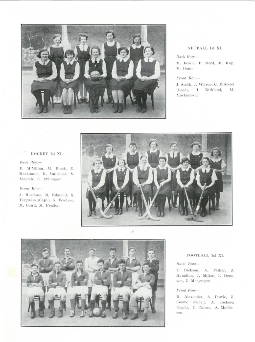 Balfron High School Sports, 1935
