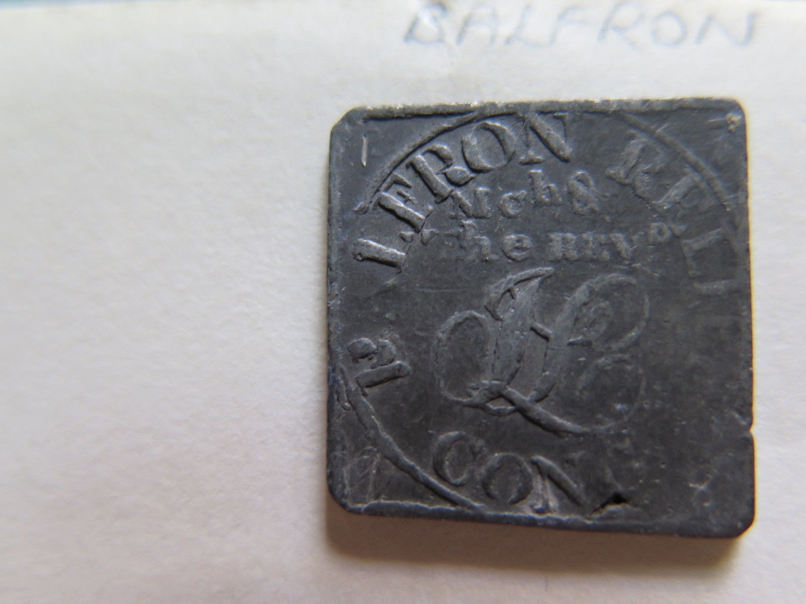 Communion Tokens in the Balfron Relief Church